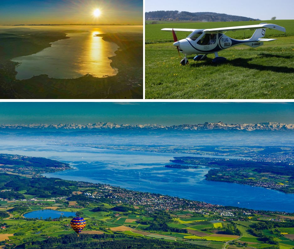 Rundflug über den Bodensee mit Start von Überlingen